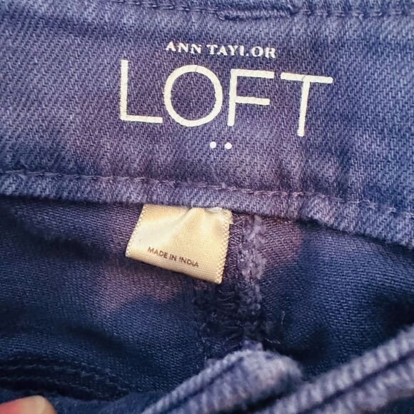 LOFT Purple Skinny Jeans Vibrant Style - Picture 5 of 8